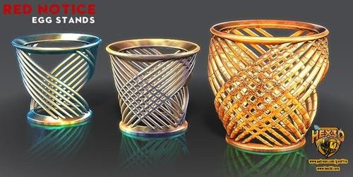 Red Notice Egg Stands – 3D Print
