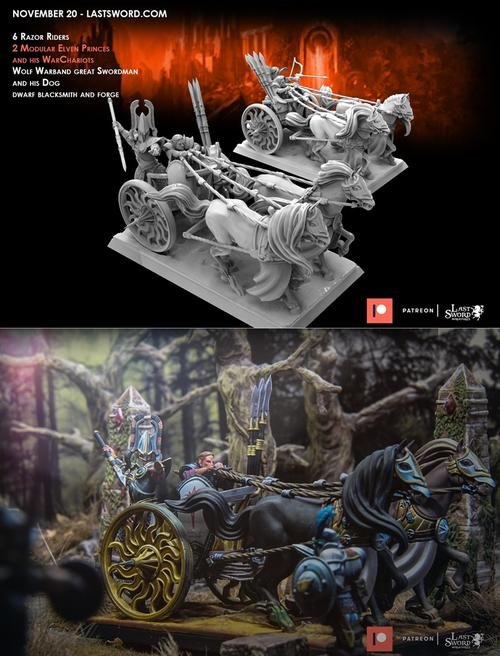 Elven Princes and their Warchariots – 3D Print