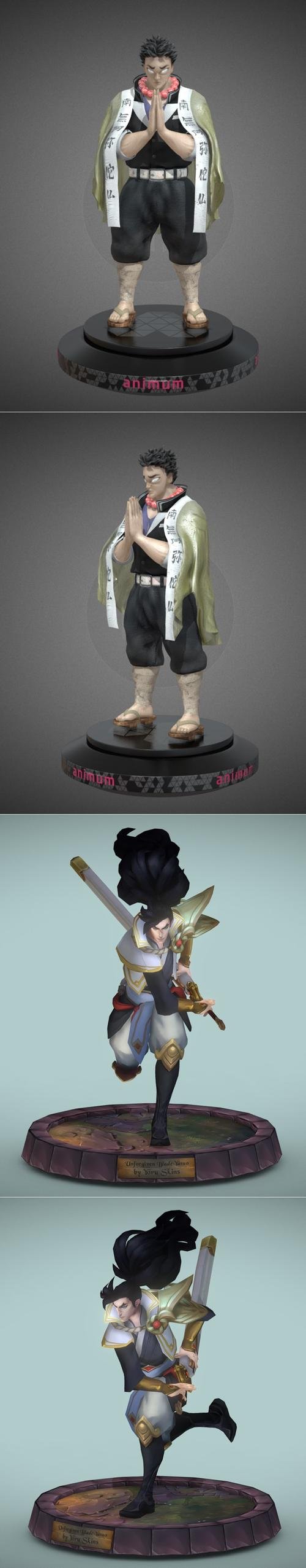 Videogame Character Proyect for Animum and Unforgiven Blade Yasuo – 3D Print