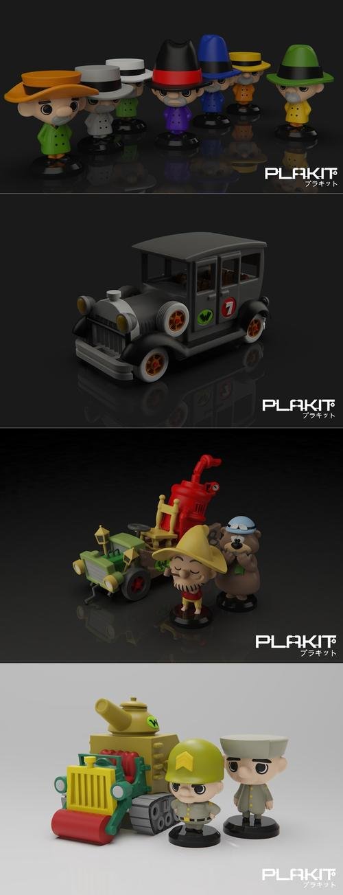 Plakit - Corrida Maluca Pack 3 – 3D Print