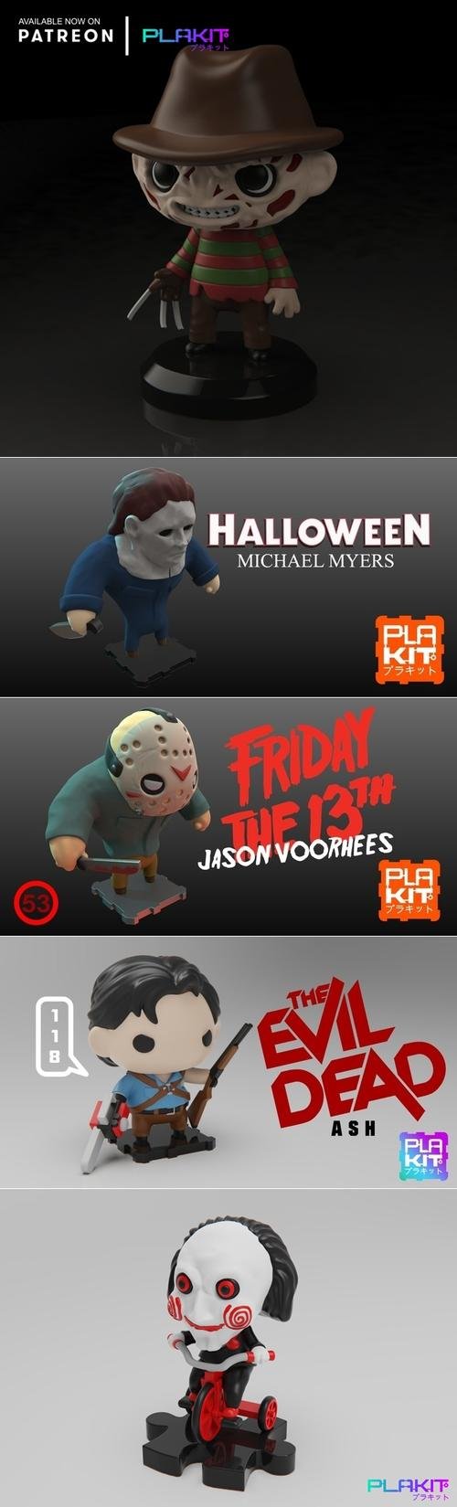 Plakit - Personagens de Terror – 3D Print