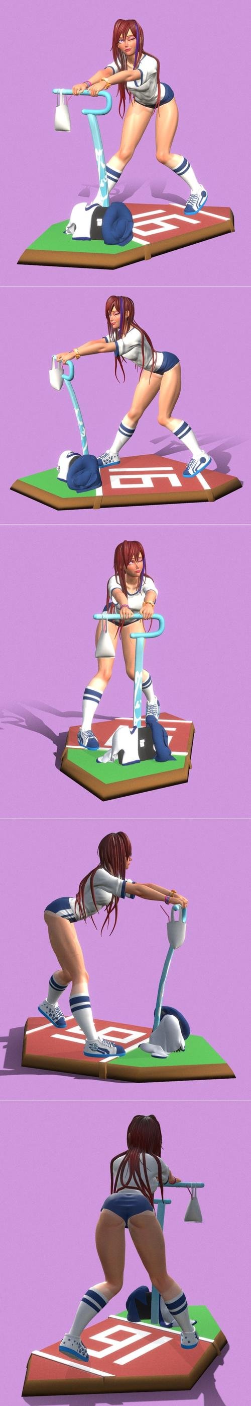 Meko The Sport Girl – 3D Print