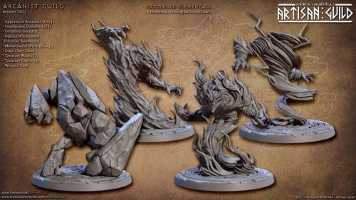 Artisan Guild - Summoned Elementals – 3D Print