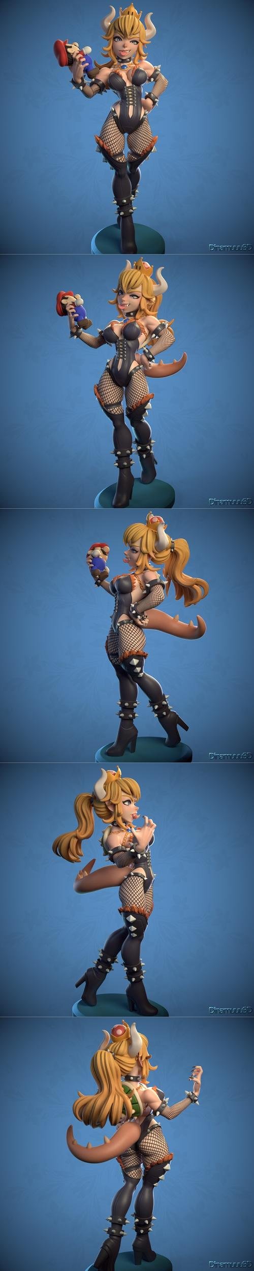 Dinamuuu 3D - Bowsette – 3D Print