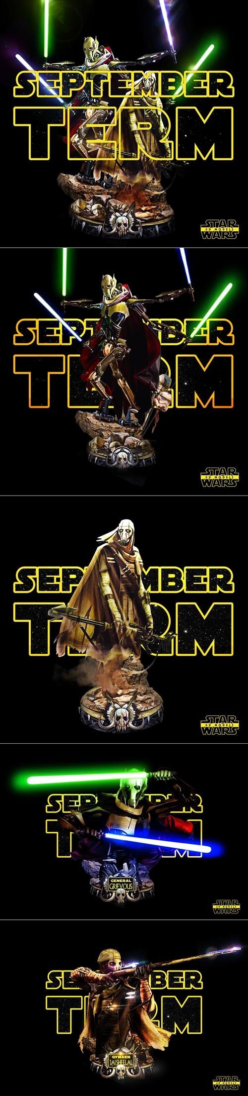 Grievous Sculpture and Bust - Star Wars – 3D Print