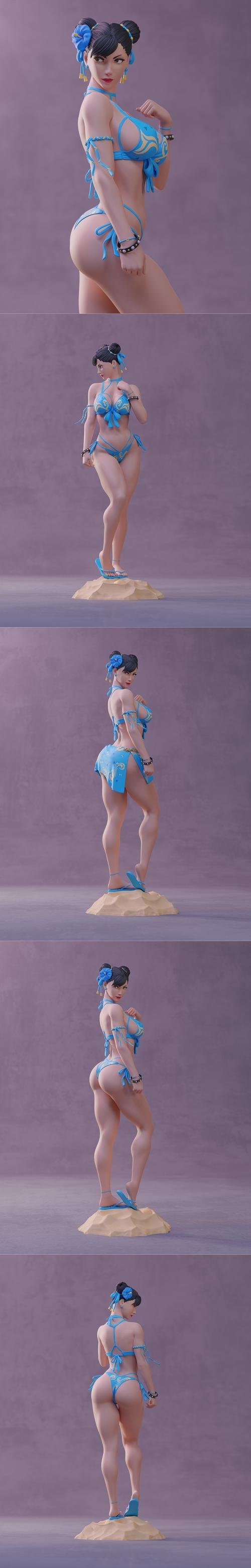 Chun-Li Bikini and NSFW Version – 3D Print