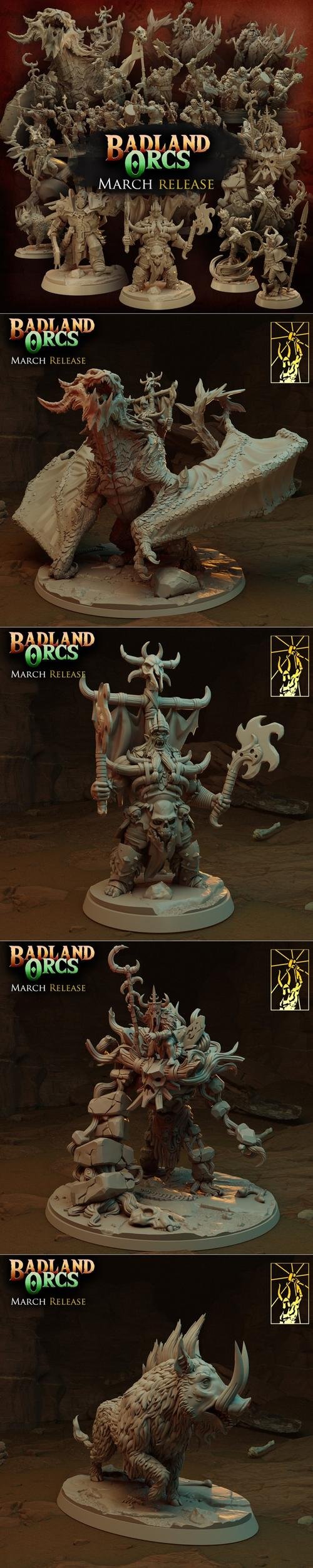 Titan Forge Miniatures - Badland Orcs March 2022 – 3D Print