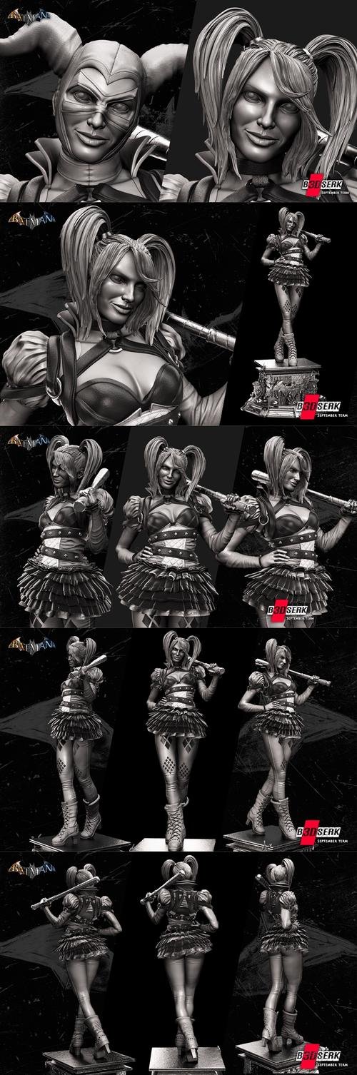 B3DSERK - Harley Quinn Sculpture – 3D Print