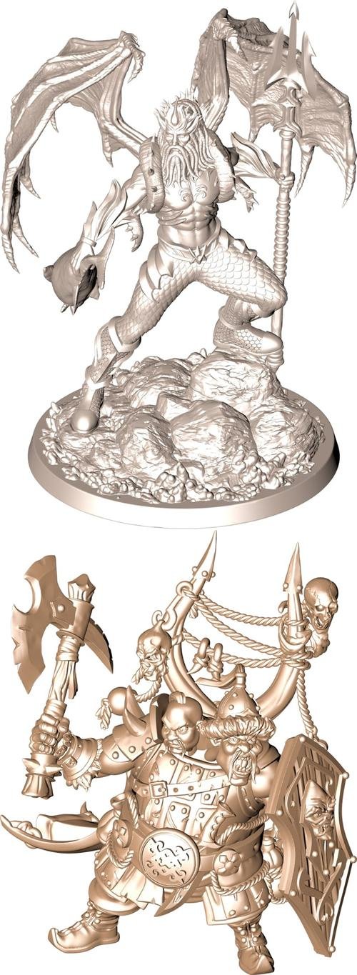 Bangputys Baltic Mythos and Batbayar the front fist – 3D Print