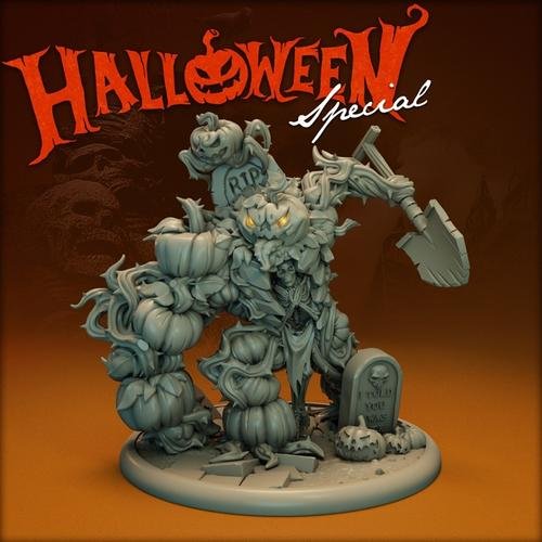 Titan Forge - Halloween Pumpkin Golem – 3D Print