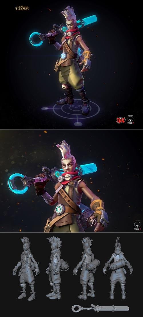 Ekko (league of legends - Fan Art) – 3D Print
