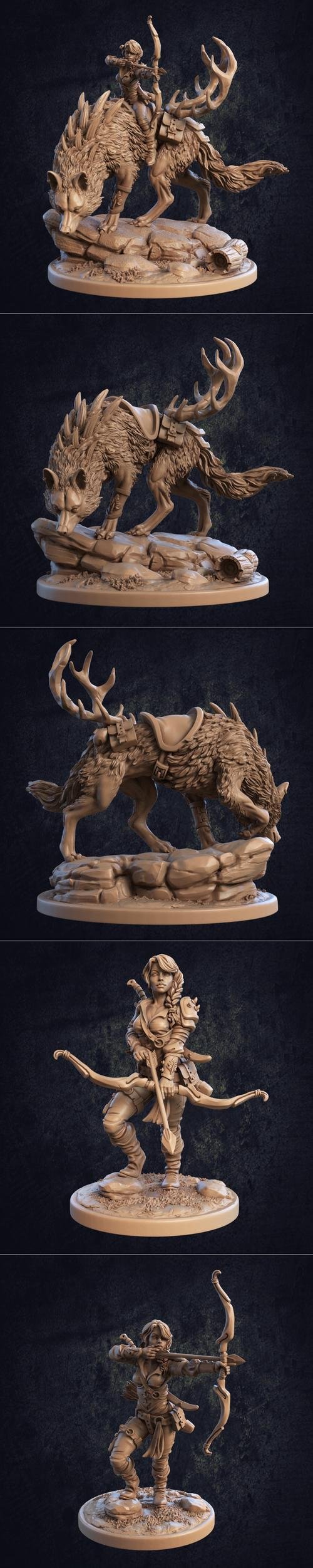 Lila and Grimpaw – 3D Print