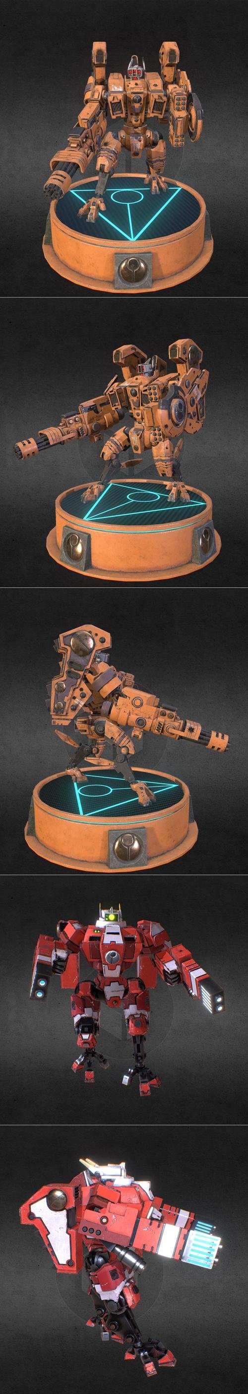 Tau Empire, Riptide Battle Armour and Tau Crisis Suit – 3D Print
