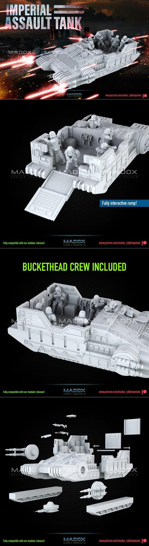 Imperial Assault Tank – 3D Print