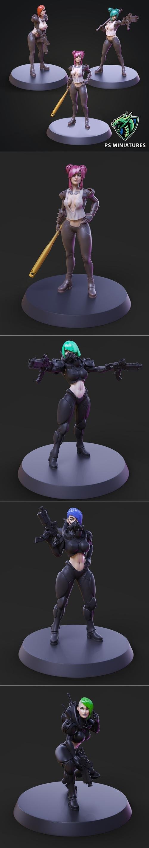 PSMiniatures CyberSmut Collection – 3D Print