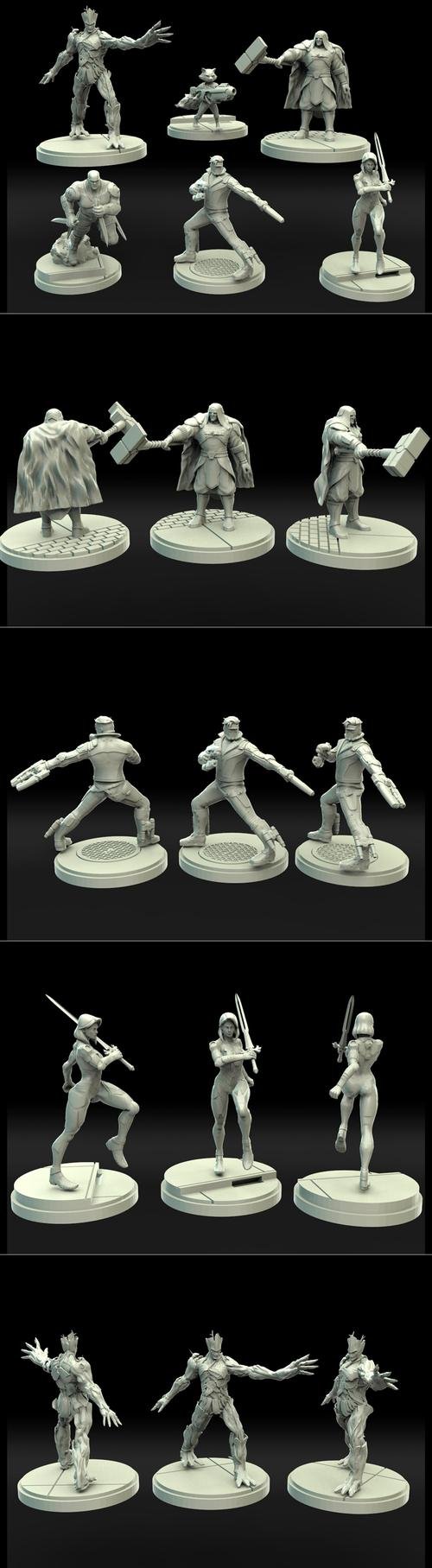 Legion Miniatures Pack 02 – 3D Print