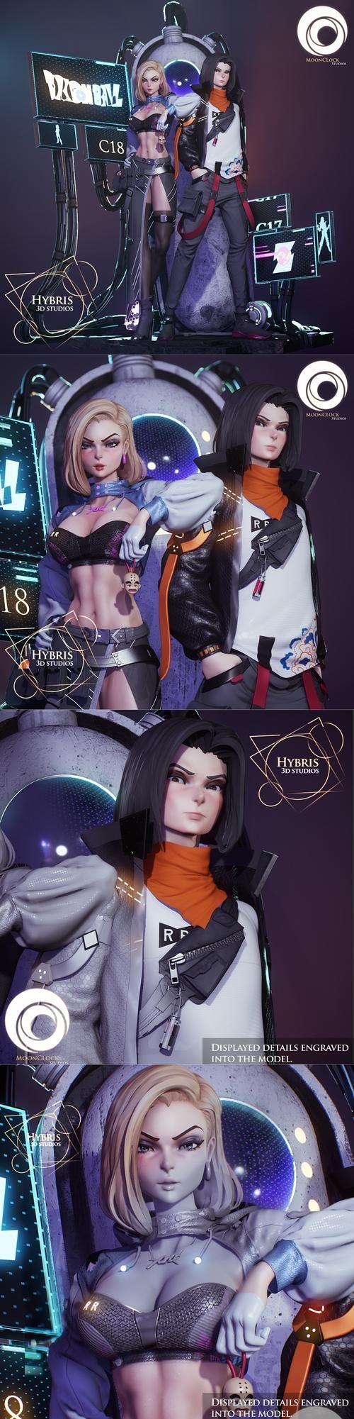 Cyberpunk DBZ C17 and C18 – 3D Print