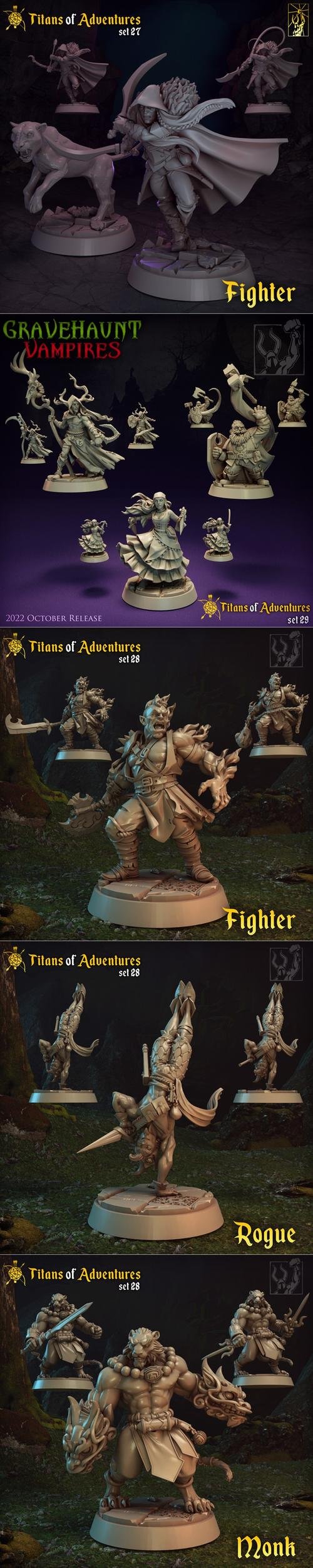 RPG Titans of Adventure Set 27-29 – 3D Print