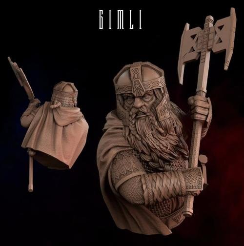 Gimli Bust – 3D Print