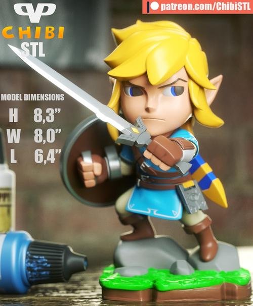 Link BOTW Chibi – 3D Print