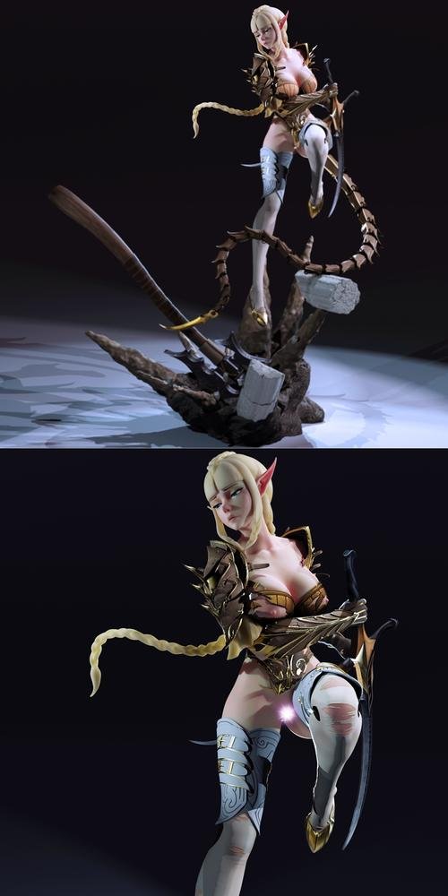 Elven Assassin – 3D Print