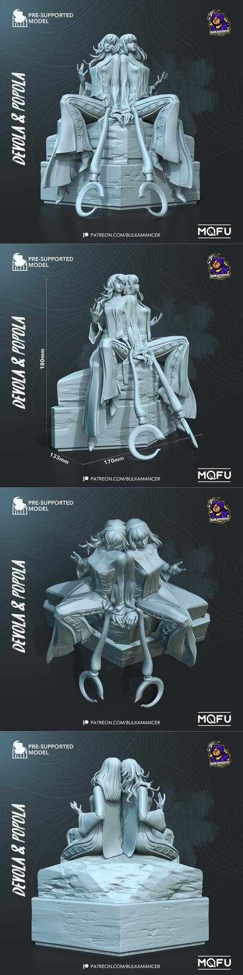 Devola and Popola (Nier) - Bulkamancer – 3D Print