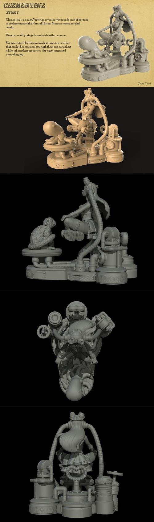 Gokcen Yuksek - Steampunk Clementine – 3D Print