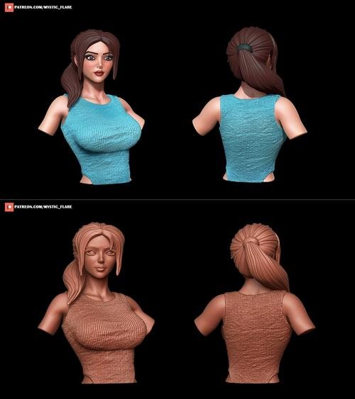 Lara Croft Bust – 3D Print