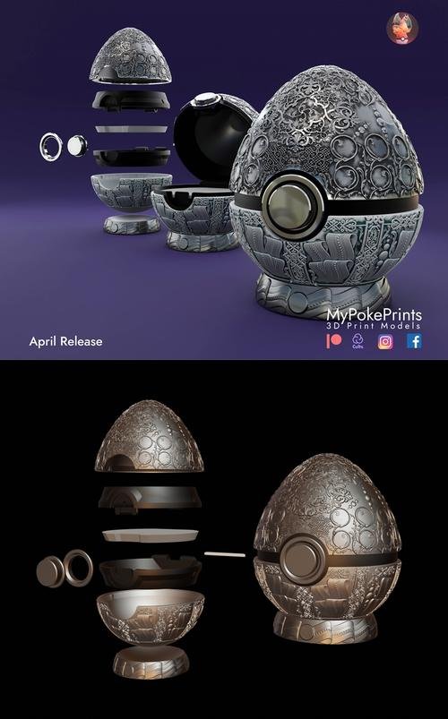MyPokePrints - Pokeball (Faberge) – 3D Print